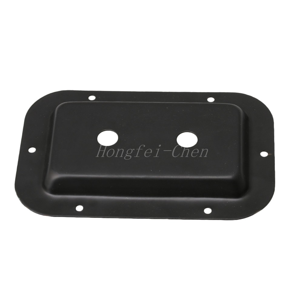Speakon Jack Plate Steel Black for Installing Dual 1/4″ Phone Jacks