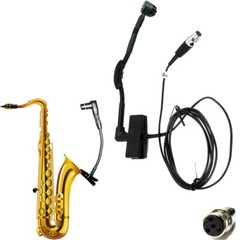 Cardioid Pro Condenser Instrument Microphone For Shure TA4F XLR mini 4Pin Plug