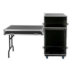 PA DJ Rack, PA DJ Cabinet, Network & Stereo Rack with 4 Wheels