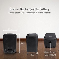 Compact & Portable Bluetooth PA Speaker – Karaoke System with Mic (PSBT65A)