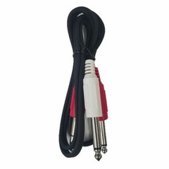 Cable Up CU/AX201 3′ 1/4″ TRS Male to Dual 1/4″ TS Male Audio Cable