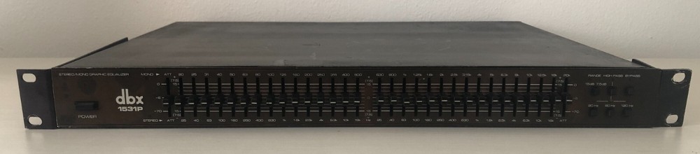 dbx 1531P Dual Graphic Equalizer (31band mono or 16band stereo)