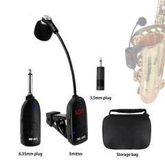 Professional UHF Wireless Instrument Microphone System For Saxophone Trumpet Sax