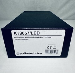 Audio-Technica AT8657/LED Flush Mount Mic Socket with LED ring and Touch switch