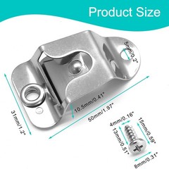 2Pcs Microphone Holders,Sturdy Mic Hanger Clip with Screws for Handheld Micro…