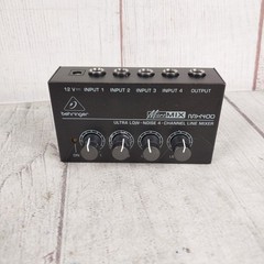 Behringer MicroMIX MX400 4-Channel Line Mixer Ultra Low Noise Mini Audio TESTED