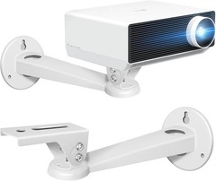 2-Be-Best Mini Projector Wall Mount Adjustable Rotation 360° Projecter White