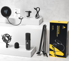 USB Microphone 192KHZ/24Bit Plug & Play PC Computer Podcast Condenser Metal Kit