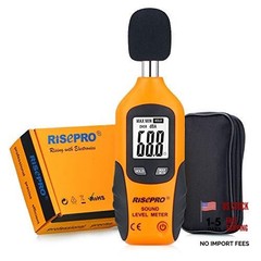 Decibel Meter, RISEPRO Digital Sound Level Meter 30 – 130 dB Audio Noise