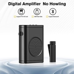 Wireless Voice Amplifier with Wireless Lavalier Microphone, Bluetooth Speaker