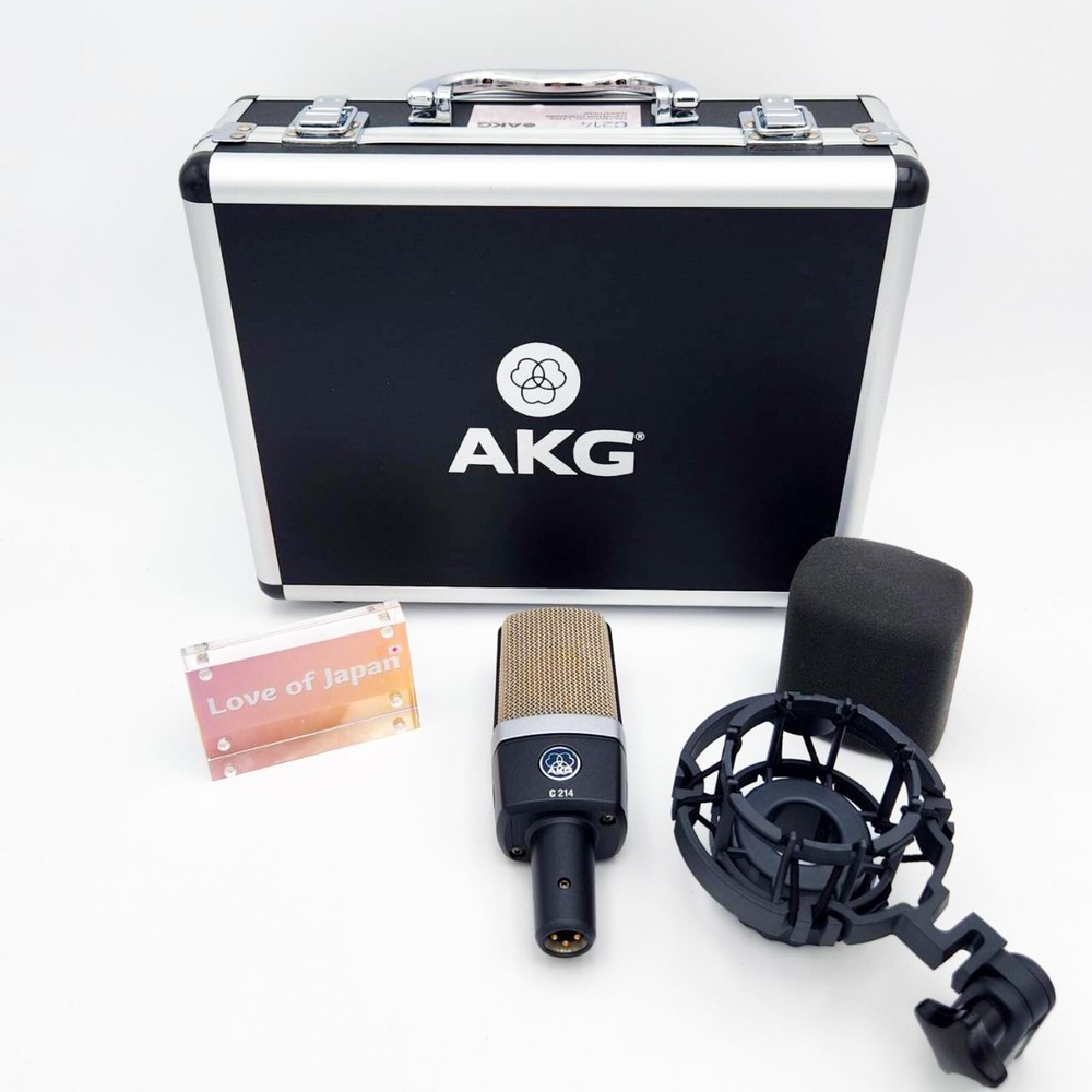 AKG C214 Professional Condenser Microphone Great Condition Working Tested