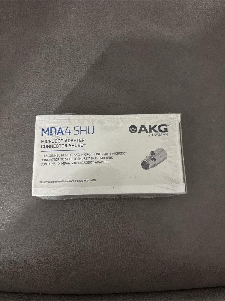 AKG by Harman MDA4 SHU Microdot Adapter Connector Shure NEW