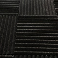 Black Acoustic Panel Sound Absorption Acoustic Foam96pcs Recording 12″X12″X1″