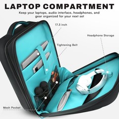 DJ Controller Bag for DDJ-FLX4/DDJ 200/DDJ 400/DDJ REV1, Padded DJ Backpack w…