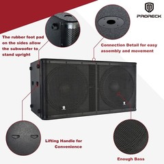 Proreck SP-218X 5000W dual 18“ Active DJ Subwoofer For Stage