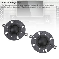 2PCS Tweeter Diaphragm Soft Sound Quality For 4 Inch Tweeter Easy To Use