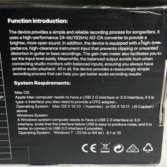 EBXYA 2×2 USB Audio Interface for Recording, Streaming Podcasting 24 Bit 192KHZ
