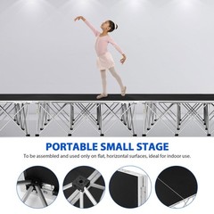 4′ X 4′ Portable Stage Platform Modular For Weddings, Events, Performance Venues