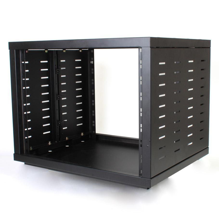 12RU 19″ Portable Equipment Storage Rack Mount Case on Wheels 12U gear PA DJ NEW