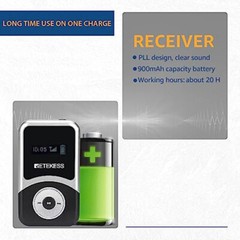 Retekess T131S Wireless Tour Guide Audio System Receiver for T130S Tour Court