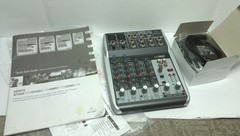 Behringer XENYX Q802USB 8-Channel Analog Desktop Mixer- All Components Included