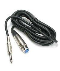 2x 10Ft XLR 3Pin Female Jack to 1/4″ 6.35mm Mono Male Plug Microphone Mic Cable