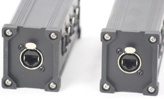 4 Channel DMX Hub XLR Cable Extender 2 Pack Set | RJ45 Ethercon Wire Live Stage