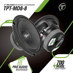 (2) 8″ MIDRANGE TIMPANO 700WATTS TPT-MD8-8 CAR PRO AUDIO 8 OHM SPEAKERS – PAIR