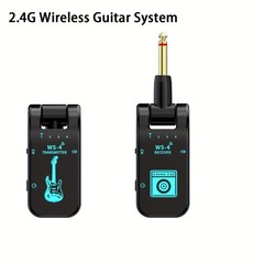 Quick Acting Adaptable Easy to Use Wireless Guitar Transmitter & Receiver System