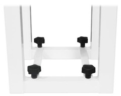 (1) Rockville White Adjustable Totem Stand For Behringer MPA200BT 8″ Speaker