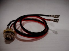 1/4″ Jack With 20″ Of 14Ga Speaker Cable & Double Crimped Push On Connectors