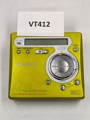 Sony MZ-R700 Walkman MiniDisc Recorder Not Working For Parts Yellow