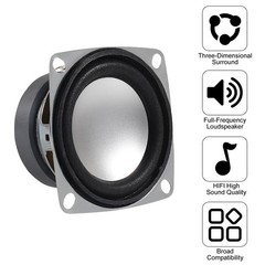 DWEII 6Pcs 2″ 4Ohm 3W Full Range Audio Speaker Stereo Woofer Loudspeaker