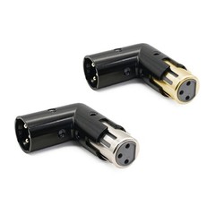 3Pin Male to Female Right Angled Auditory Converter Corrosion Resistant