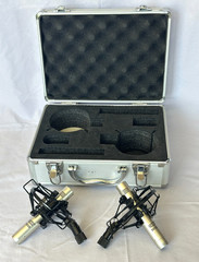 MXL 603S Matched Pair Cartiod Condenser Microphones with Shockmounts & Case