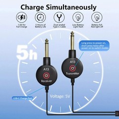 2.4GHz Wireless Guitar System Converter Transmitter Receiver For Guitar Bass