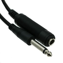 6FT 1/4 inch Mono Extension Cable, 1/4 Male to 1/4 Female, 6 foot 10A1-61206