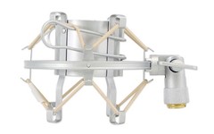 Rockville ROCKSHOCK Silver Studio Condenser Microphone Metal Shock Mount w/Foam