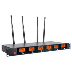 Wireless Microphone System UHF 8 Channel Pro Audio 4 Handheld 4 Headset Lavalier