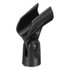 Mic Holder 2mm-33mm Plastic Interface with 3/8 Metal Adapter Black 1 Pcs