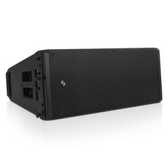 Sound Town 2×10″ Powered Line Array Speaker w/ DSP, Black(ZETHUS-A210PW)