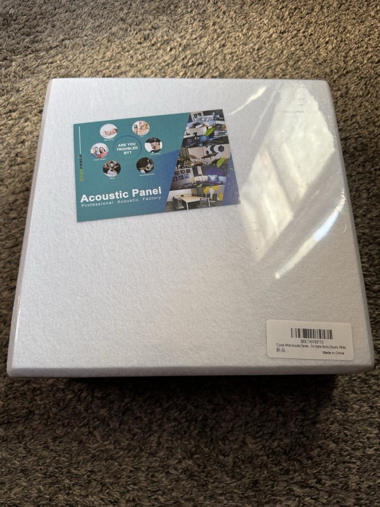 Evenreach Acoustic Panels 12 Pack Acoustic Wall Panels Sound Proof 2 Pack