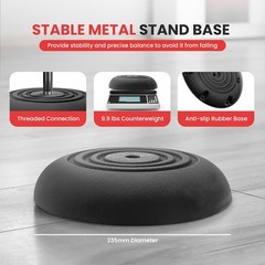 Microphone Stand – Universal Mic Mount with Heavy Compact Base, Height