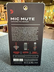 D’Addario IR Mic Mute Infared Mic Microphone Sensor with BOX In Black