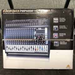 Behringer Europower PMP6000 1600-Watt 20-Channel Powered Mixer