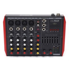 Professional 6/12 Channel Bluetooth Studio Audio Mixer Mixing Amplifier