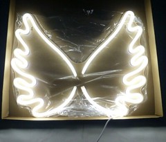 Wings LED Wall Light,White with USB Power Outlet(plug not included) indoor use.