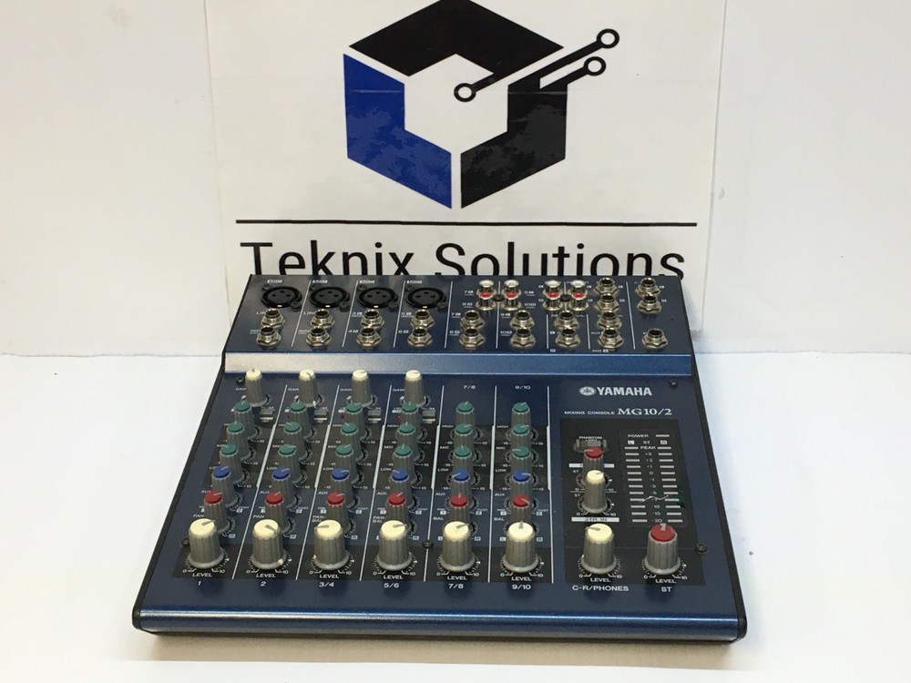 Yamaha MG10/2 10 Channel Stereo Mixing Console Mixer Needs Power Supply UNTESTED
