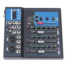 DJ Live Sound Mixing Console USB 4-Channel Mixer Bluetooth Studio Audio Mixer