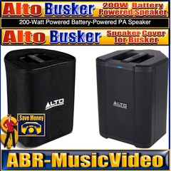 Alto Professional Busker Portable 200-watt Battery-powered PA Speaker & Cover